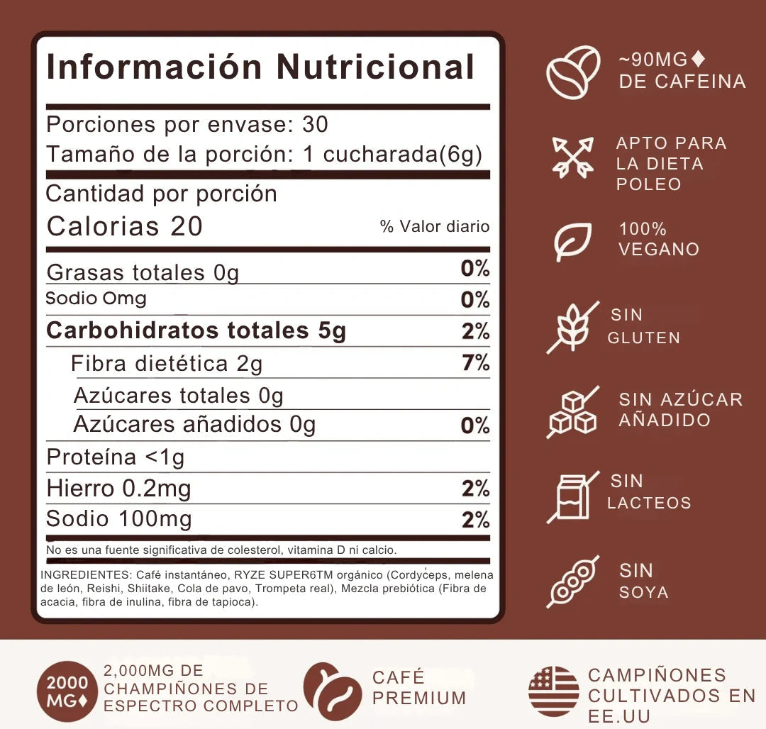 RYZE CAFÉ ORIGINAL IMPORTADO™ — Energía natural que se siente desde la primera taza