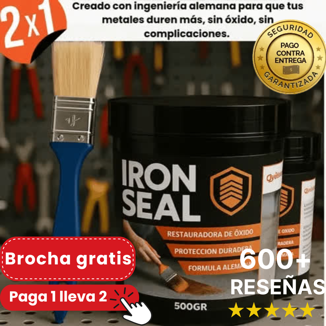 Iron Seal® | ELIMINA EL ÓXIDO EN MINUTOS Y PROTEGE POR 10 AÑOS