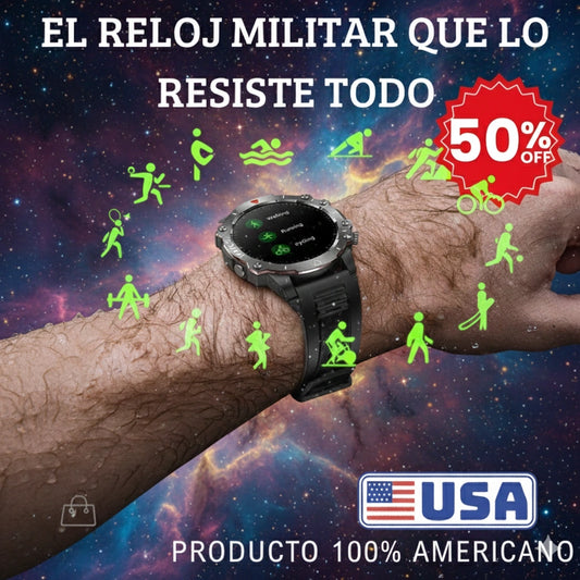 RELOJ MILITAR LG78 PRO + Regalo 2 pulsos adicionales  - el smartwatch indestructible