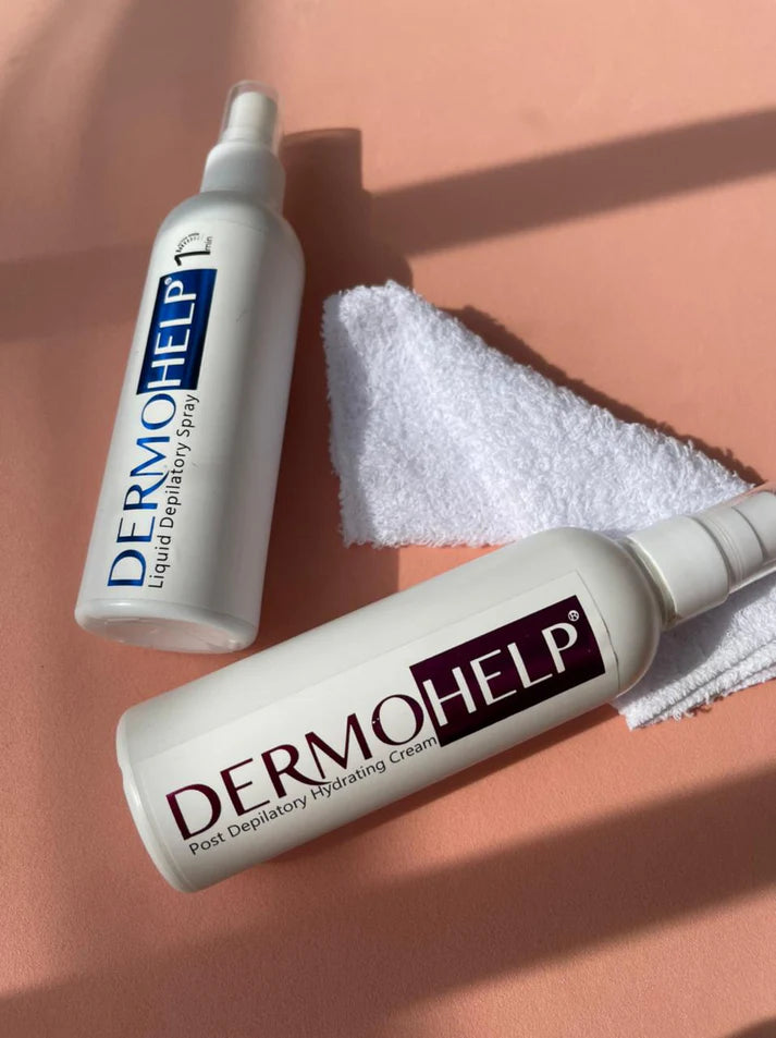 DERMOHELP – Depila en solo 1 minuto sin dolor. Fórmula con extractos naturales+🎁Crema hidratante Gratis