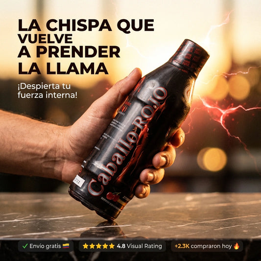 Caballo Rojo Xtreme Force™ 500ml – Bebida Multivitamínica con Ginseng y Maca