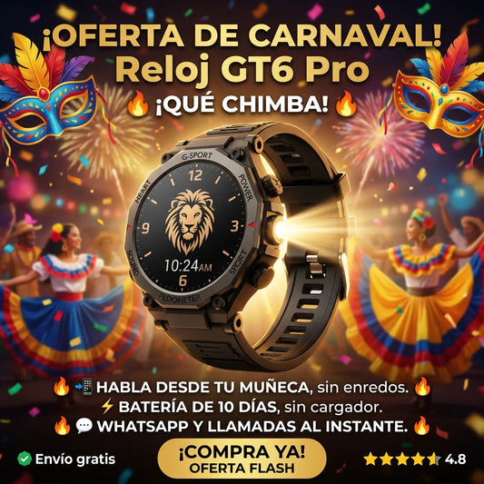 🔥 SMART WATCH Militar Indestructible GT6 pro- este reloj lo aguanta todo