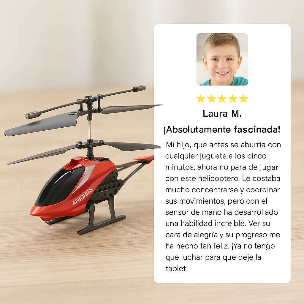 Helicóptero Premium- Menos pantallas, más imaginación! El helicóptero que todos quieren
